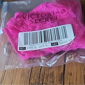 Victoria's secret shine strap bombshell Brazilian crotchless panty RARE